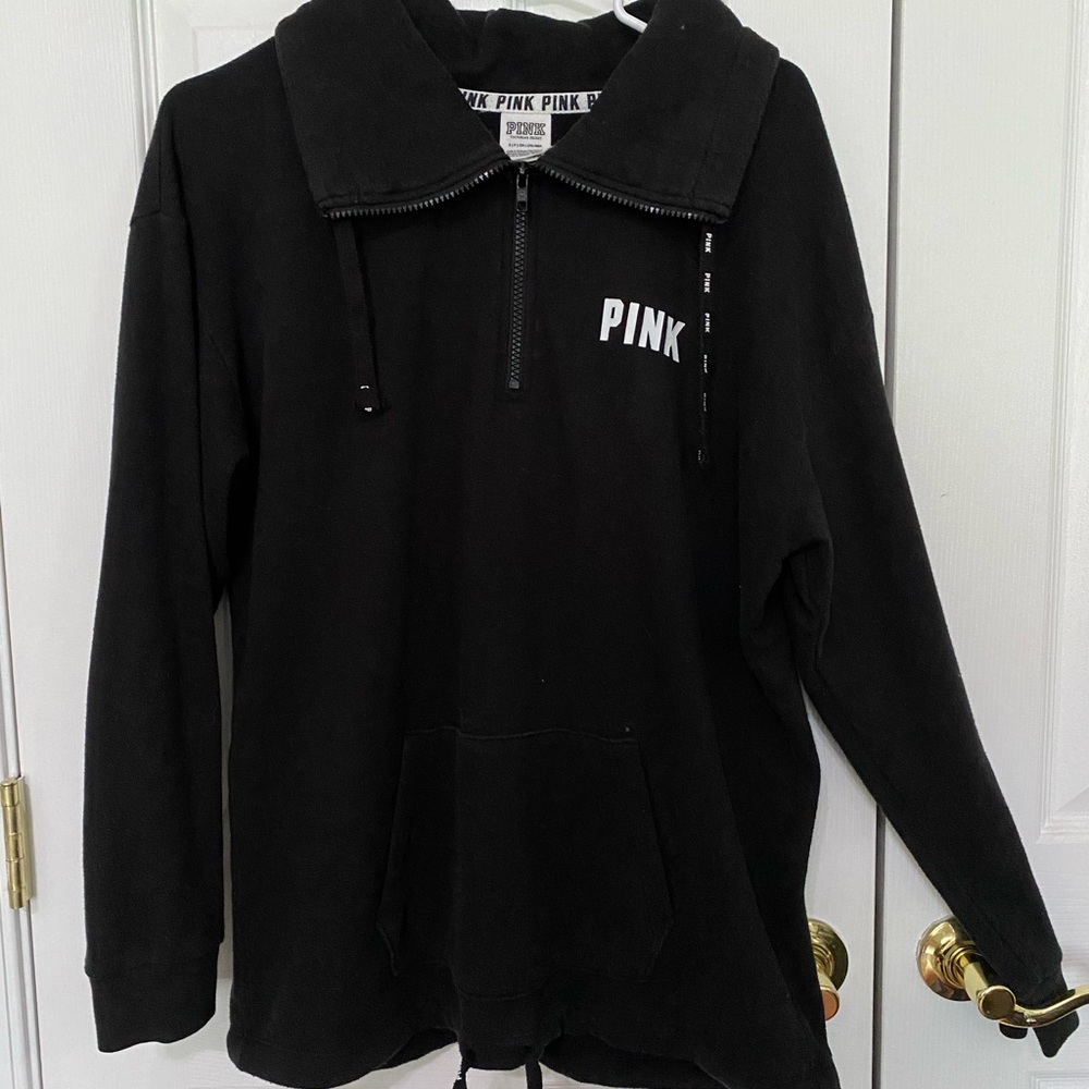 PINK Quarter-Zip Sweater Size S